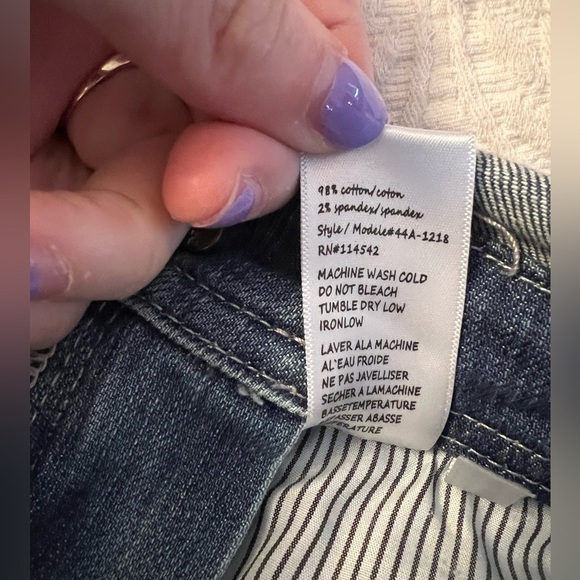 BLANK NYC overall shorts, distressed, cotton, xs-26” - Picture 5 of 8